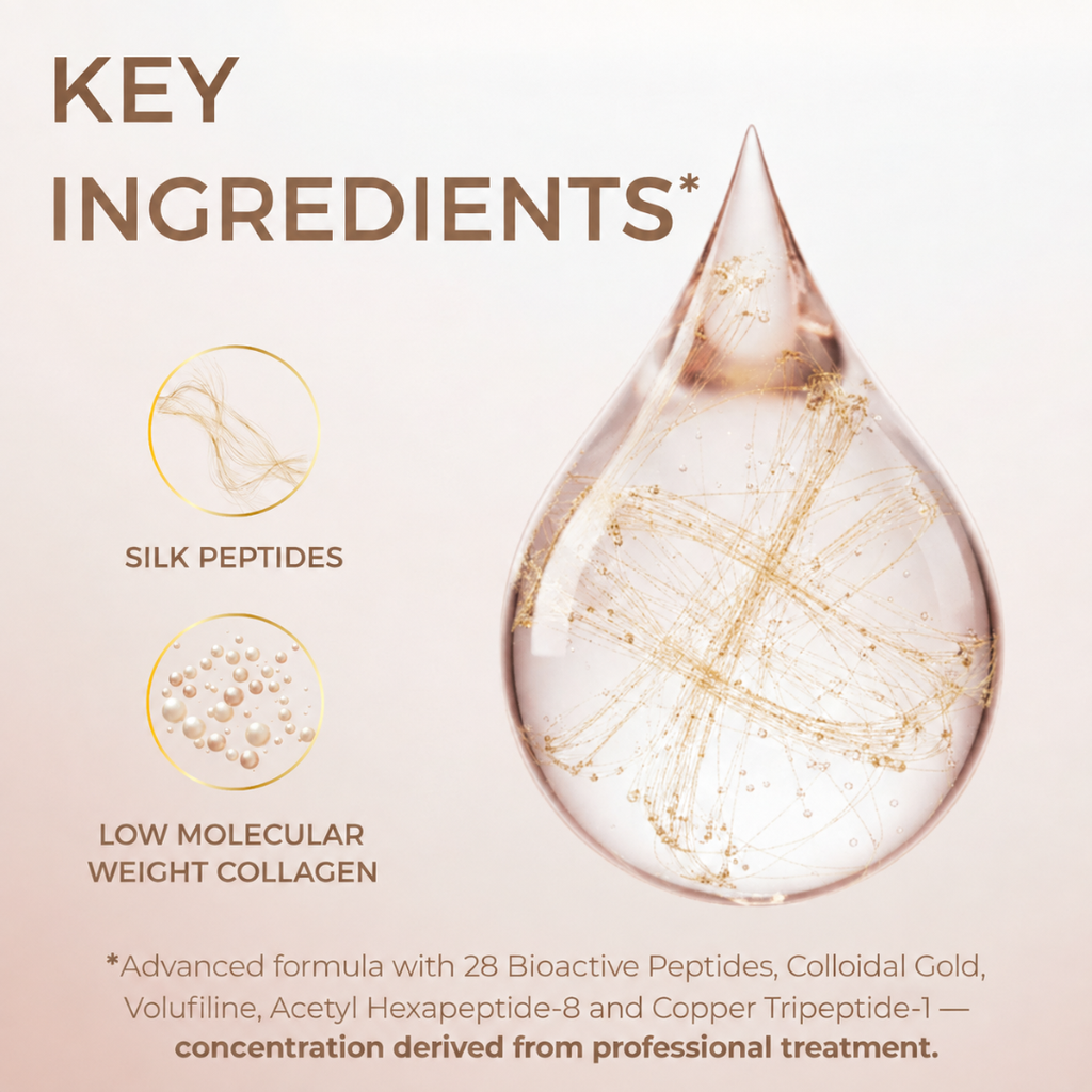 Intensive Peptide Serum with Golden Threads for an Instant Effect