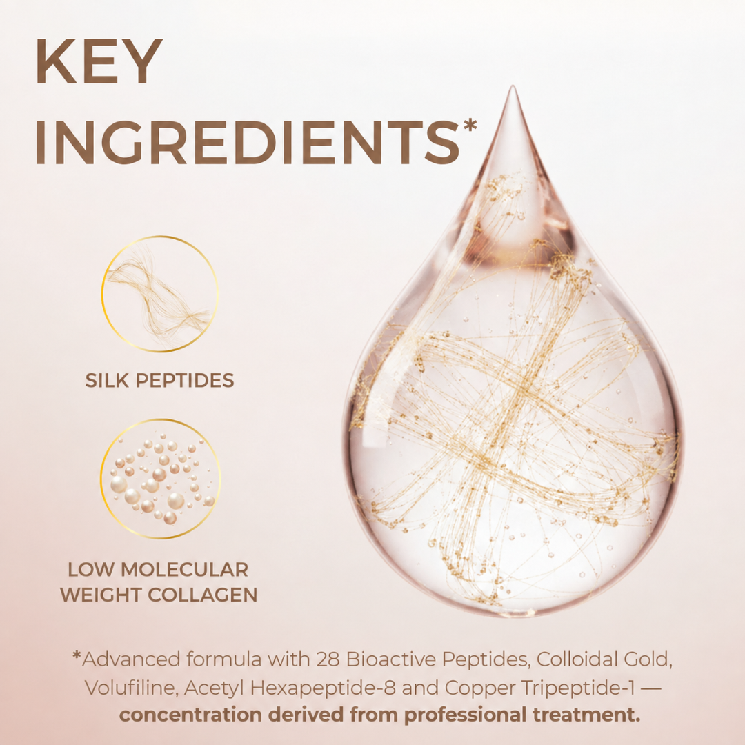 Intensive Peptide Serum with Golden Threads for an Instant Effect